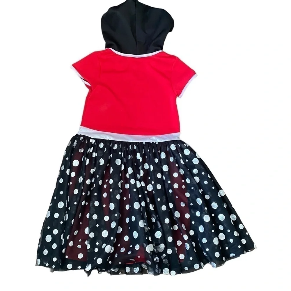 Disney Minnie Mouse Hooded Sequin Tutu Dress Size 10/12
